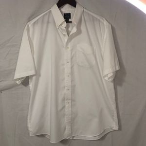 Jos. A. Bank Shirt Men's Classic Collection White Short Sleeve Button-Up Shirt S